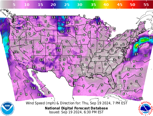 Weather radar map