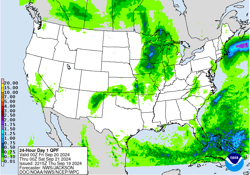 Weather radar map